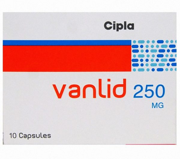 Vanlid 250mg (generic vancomycin) 50 capsules